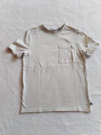 Tshirt blanc chiné Okaïdi 10 ans