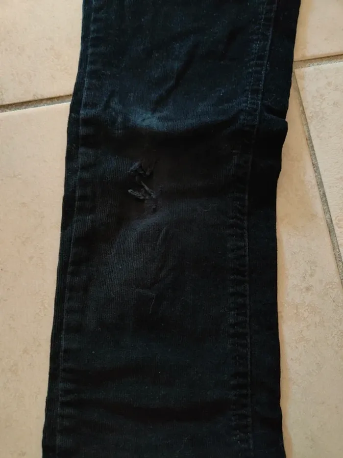 Pantalon noir côtelé velours noir taille 7 ans Orchestra - photo numéro 8