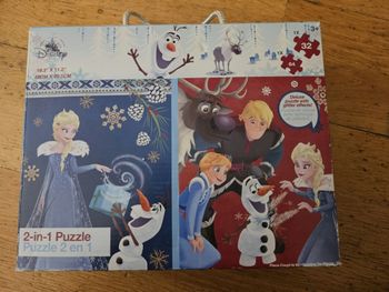 Puzzle La reine des neiges 2 en 1