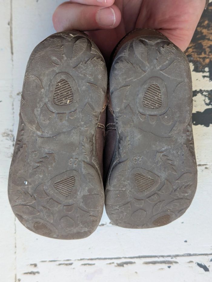 Chaussures montantes en cuir marron André – Taille 23 - photo numéro 8