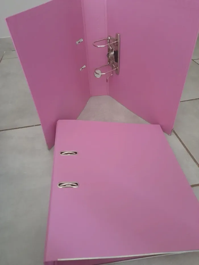 Lit de deux classeurs mauve