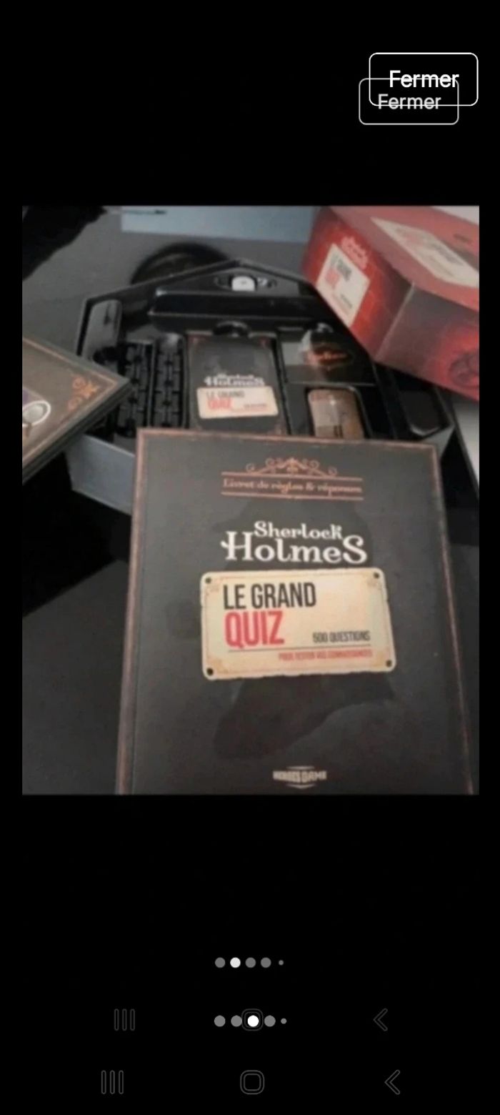 Super coffret jeu Quizz S. HOLMES État neuf - photo numéro 2
