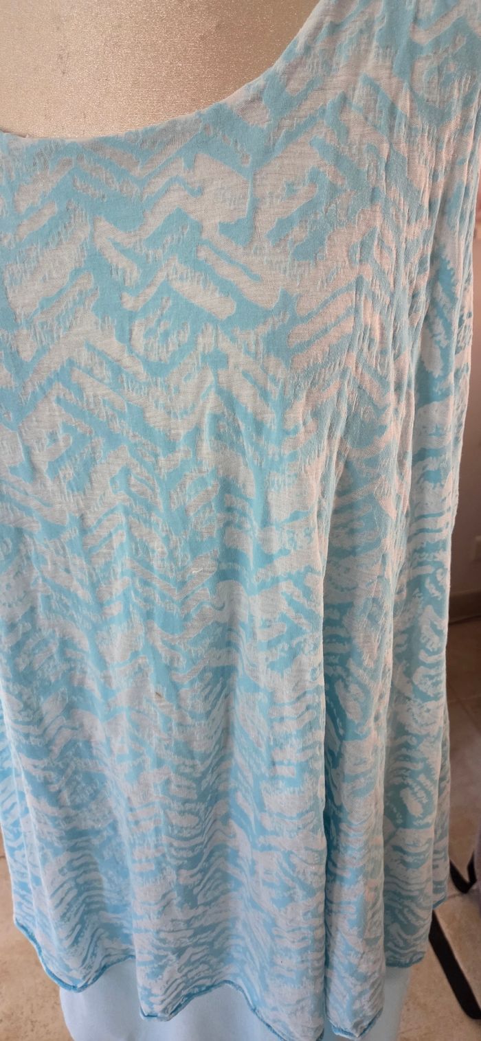Robe fluide Made in Italy bleu pastel – Taille unique – Coupe ample – Très bon état - photo numéro 1