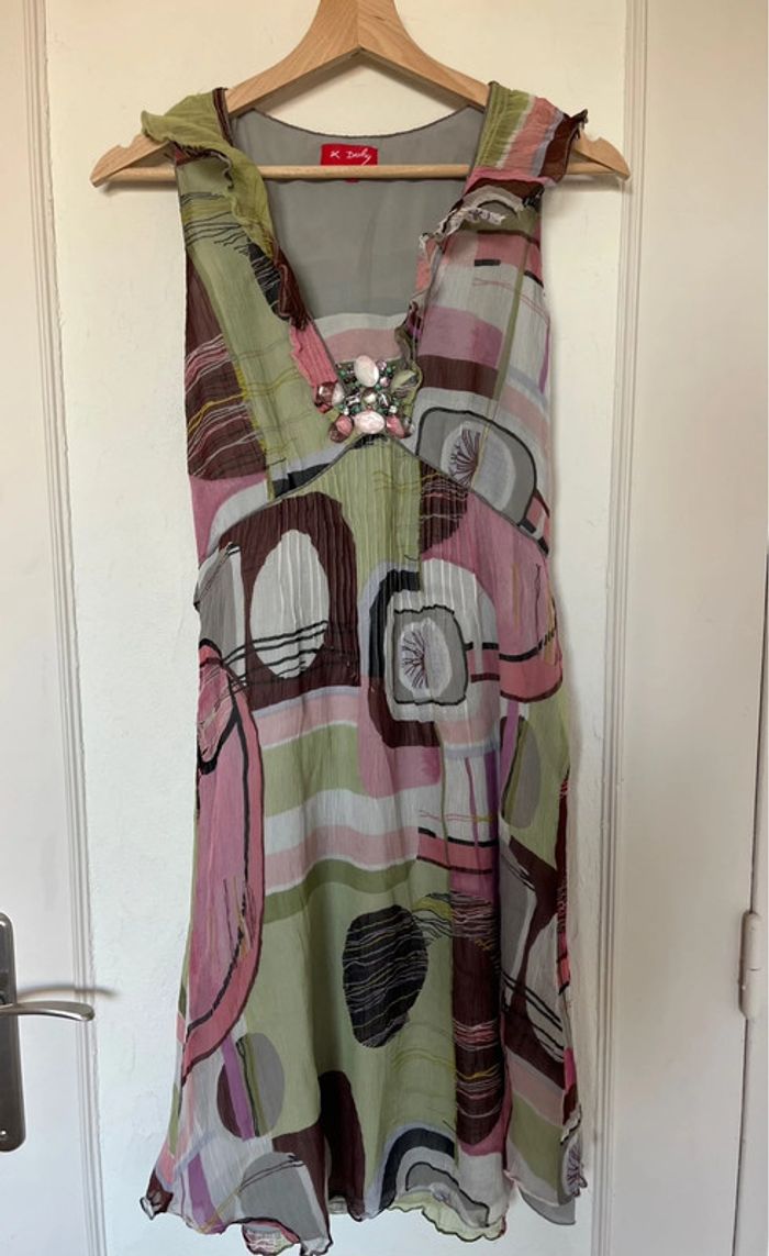 🌺 Robe René Derhy multicolore – Taille S – Très bon état 🌺 - photo numéro 2