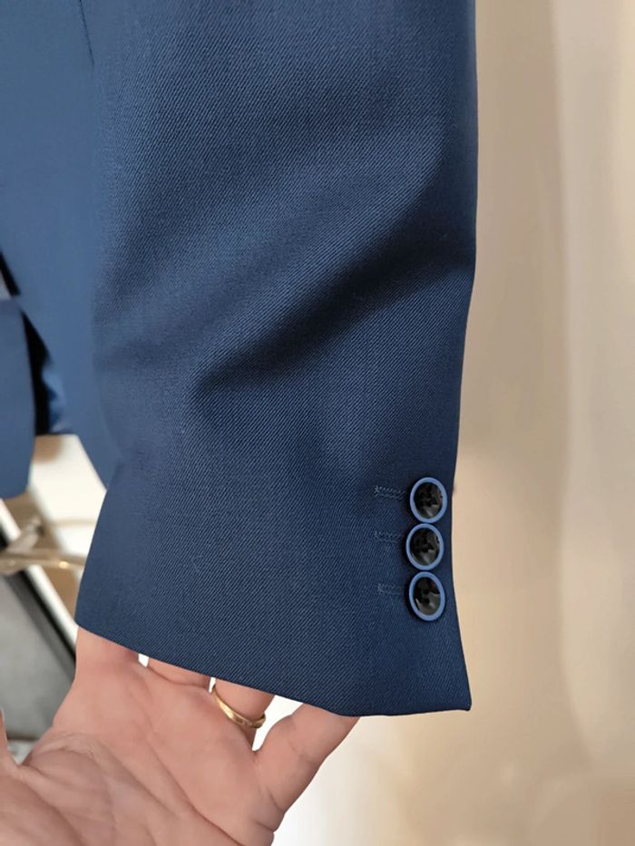 Veste couleur pétrol costume taille 42 neuf benetti - photo numéro 2