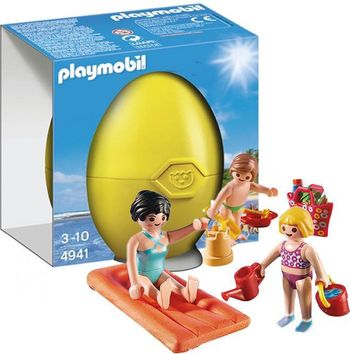 Playmobil 4941 Family Fun Maman et enfants à la plage Oeuf de Pâques Surprise