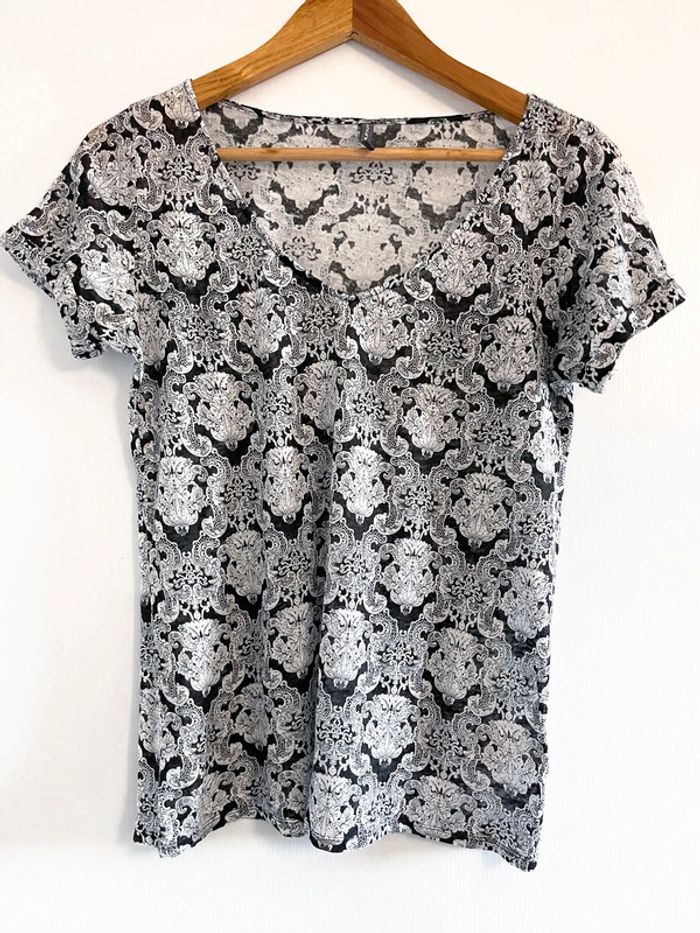 Tee shirt manches courtes à motifs Naf Naf - photo numéro 12