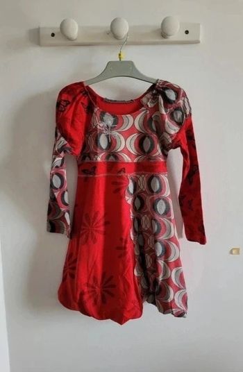 robe manches longues 5/6 ans