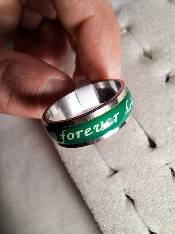 Bague acier inoxydable motifs