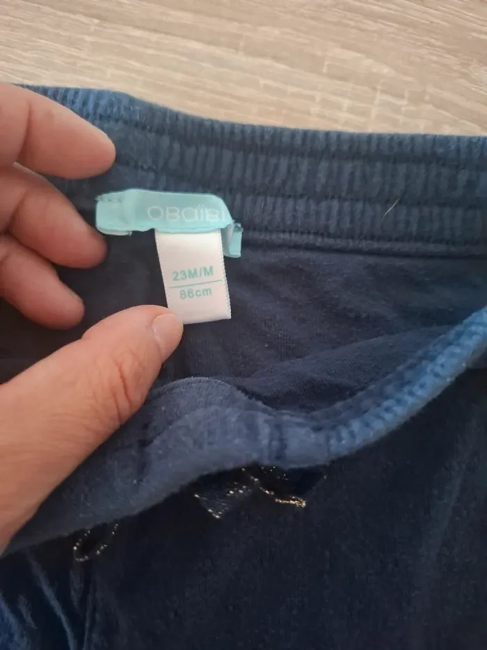 Lot de 2 pantalons jogging Obaibi 23 mois - photo numéro 3
