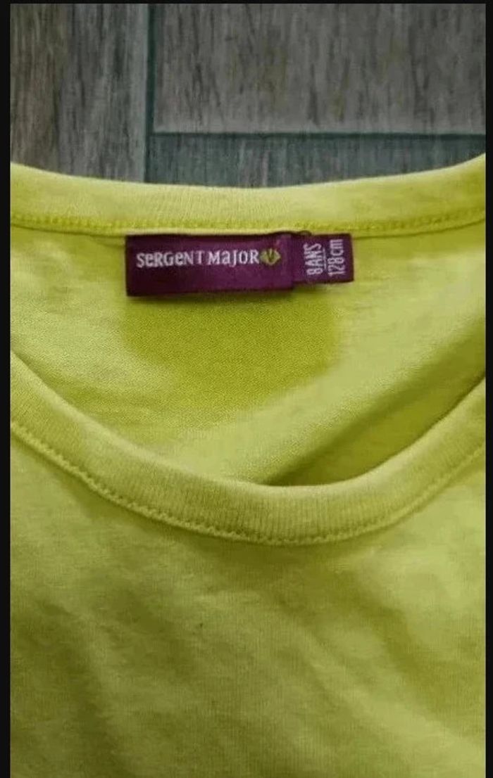 t-shirt débardeur jaune dinosaure 8 ans / 128 cm·Très bon état·Sergent Major - photo numéro 2