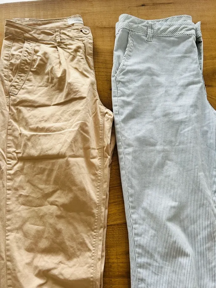 Lot 3 pantalons été femme S - photo numéro 3