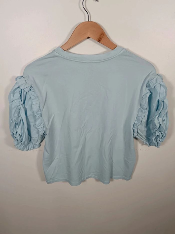 C21 t-shirt turquoise Moshino T1/T2 - photo numéro 2