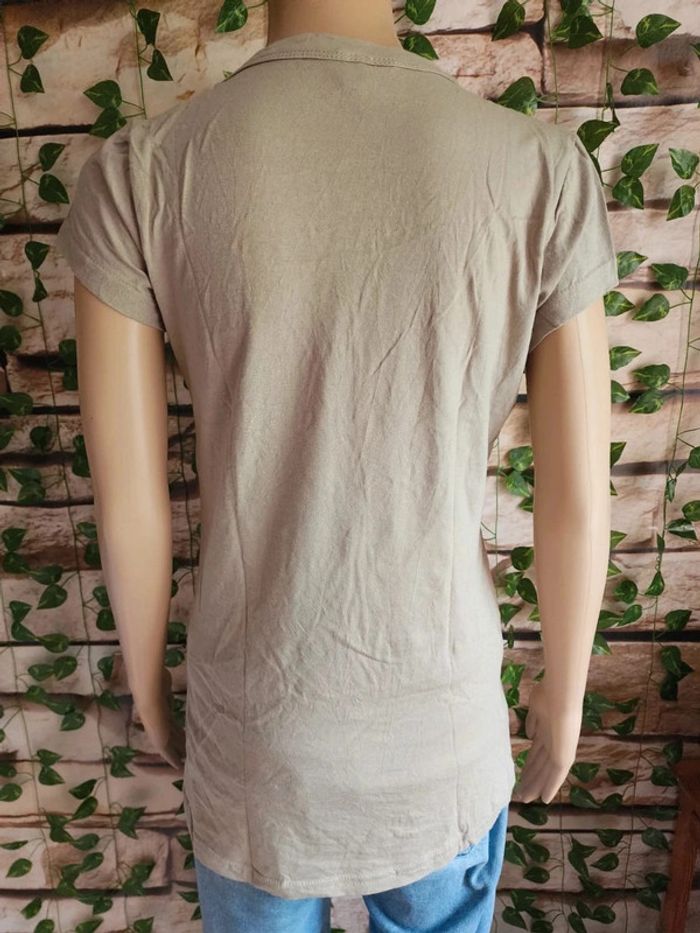 🌸T-shirt MC Kaki 100% Coton Taille 42/44🌸 - photo numéro 3