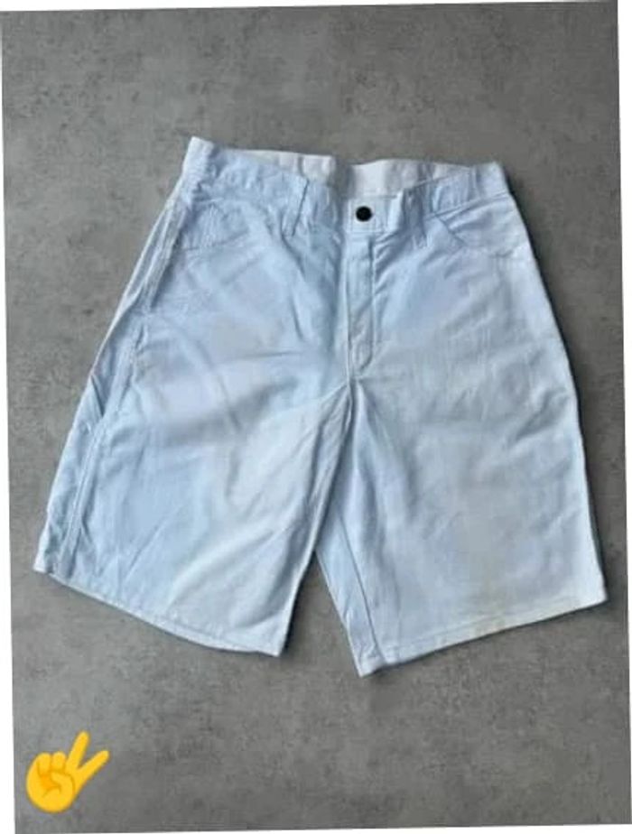 Short cargo coupe large Dickies blanc homme W28 FR38 US vintage workwear SHO141b - photo numéro 2