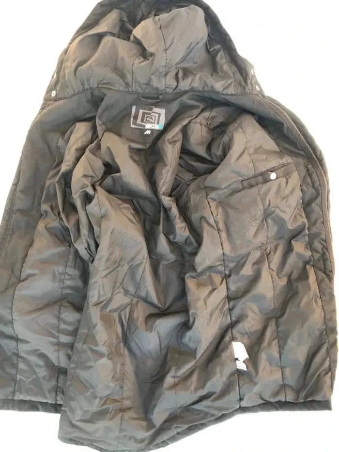 Duffle Coat hoodie Jacket black Rip Curl Mens M - photo numéro 5