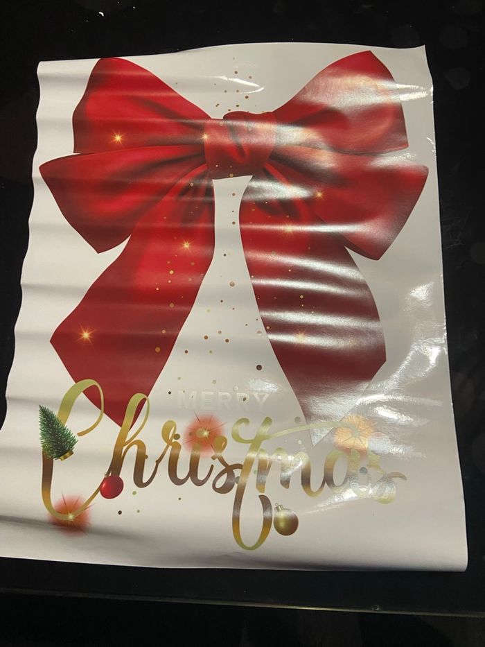 2 stickers noeud de fenêtre Noel neuf - photo numéro 2