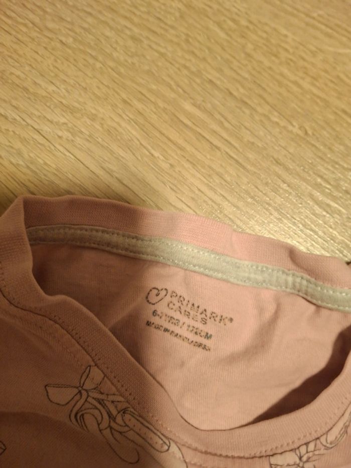 Pyjama 2 pièces rose fille 6 ans primark - photo numéro 2