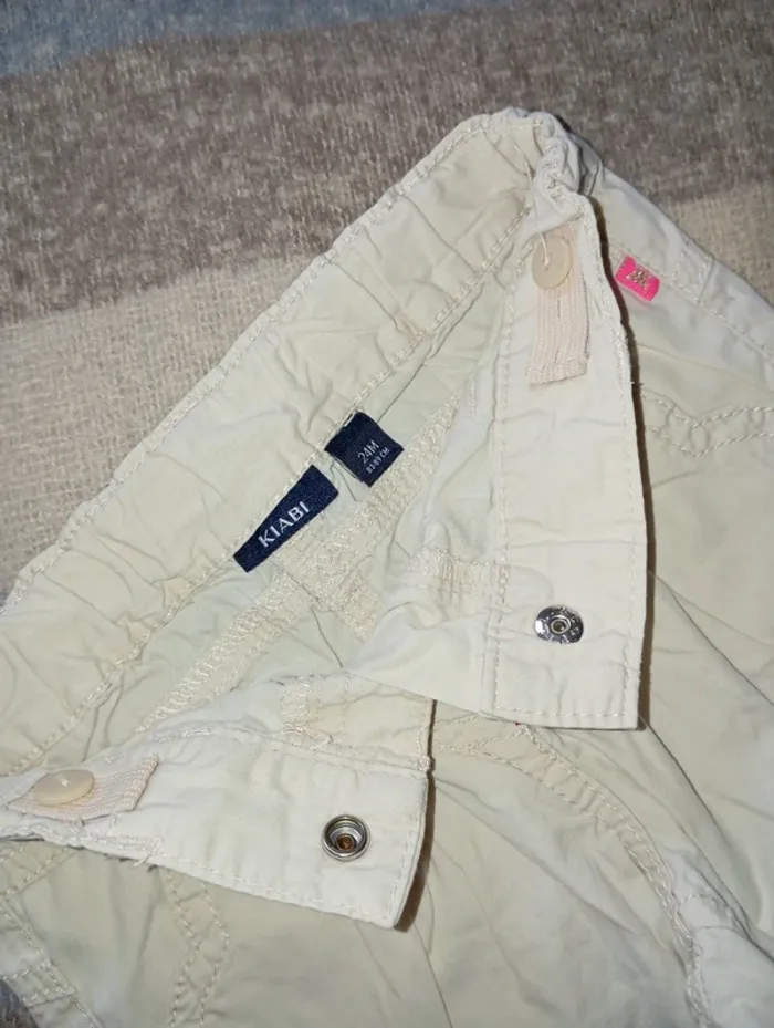 Pantalon en toile beige Kiabi taille 24 mois - photo numéro 6
