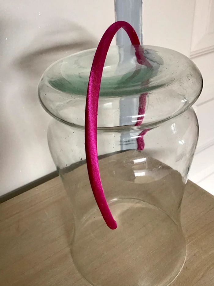 Serre tête couleur fushia taille unique - photo numéro 2