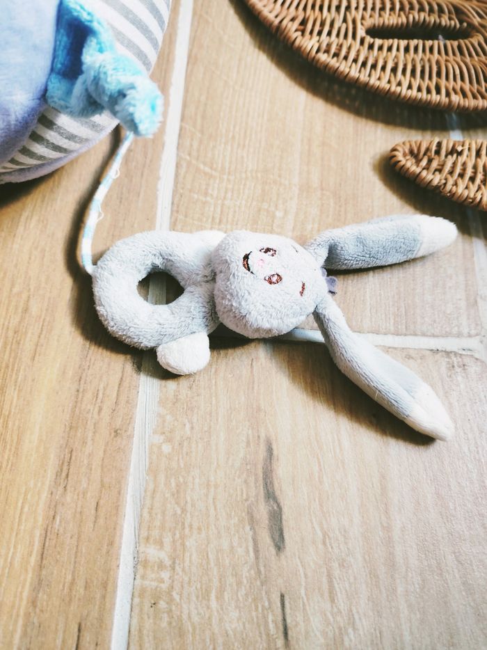 🐰Balle peluche d'éveil sensoriel en tissu/peluche - photo numéro 6
