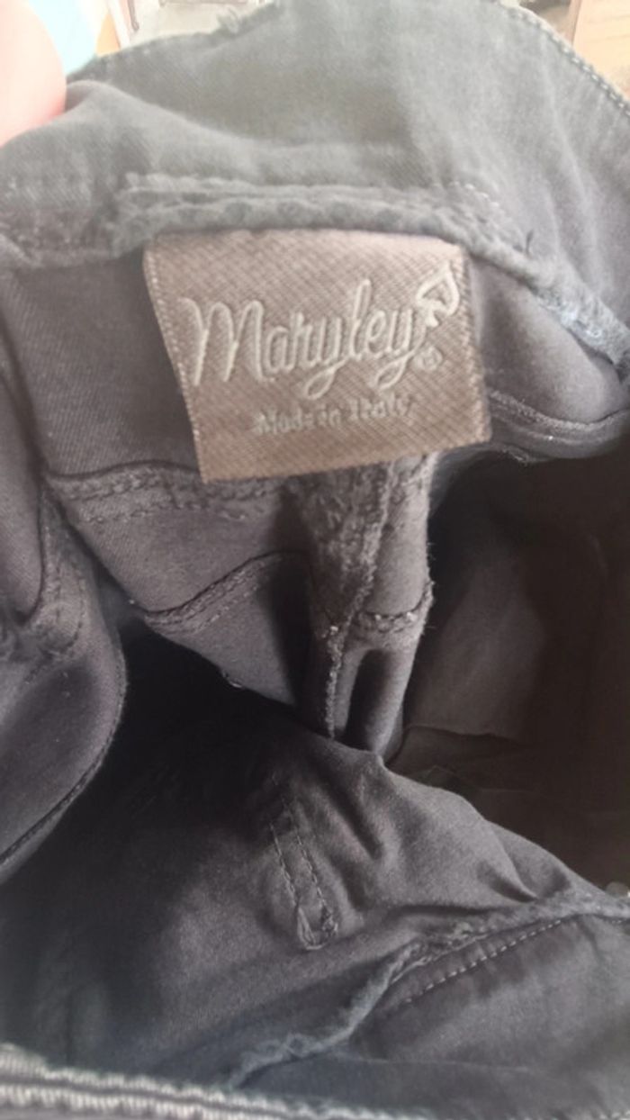 Pantalon "Maryley" - Taille M - chocolat - photo numéro 6