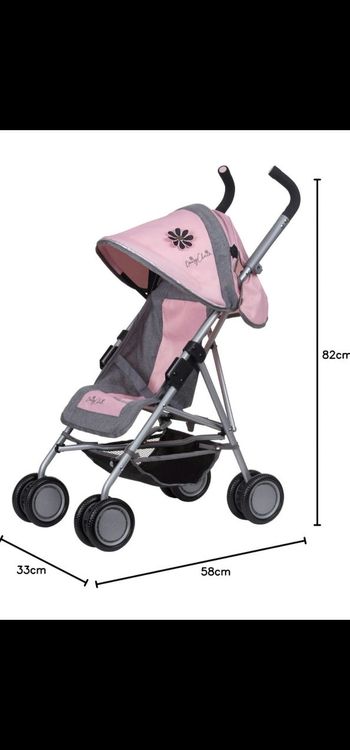 Poussette pour poupées Zipp Max - Recommandé pour Les Enfants de 4 à 9 Ans. (Classic Pink)