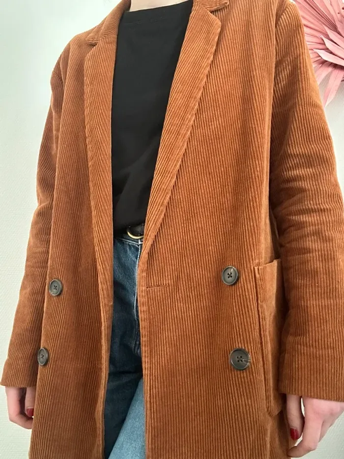 Blazer en velours côtelé vintage - photo numéro 5