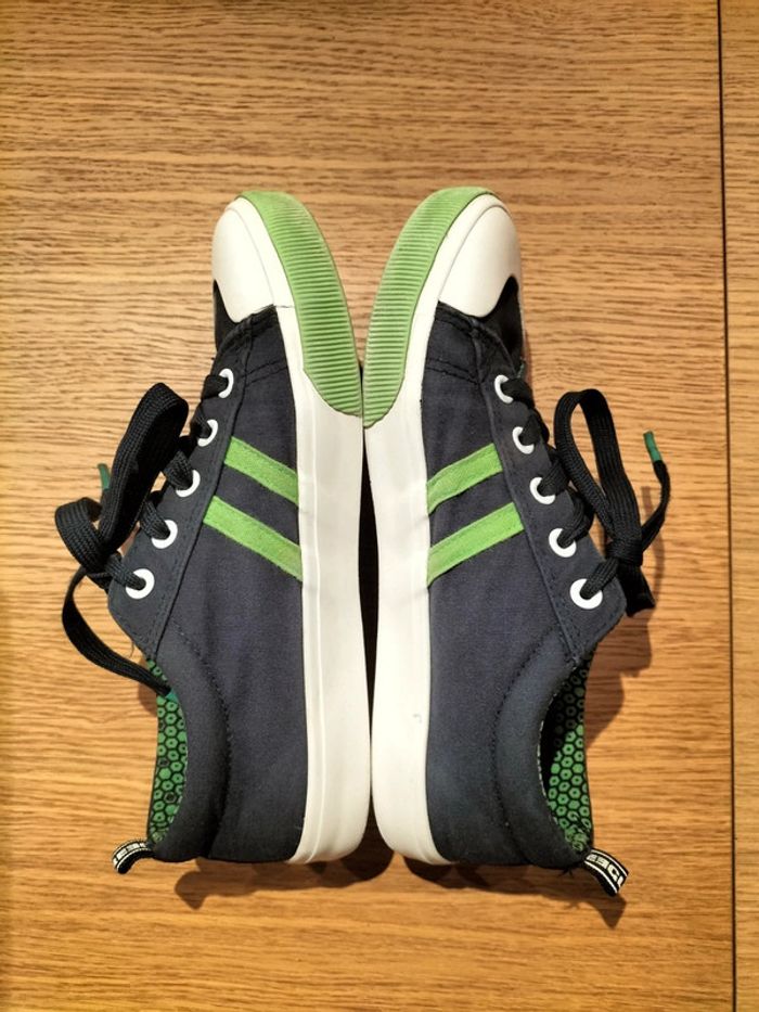 Baskets marine/ vert - Freegun - 38 - photo numéro 4