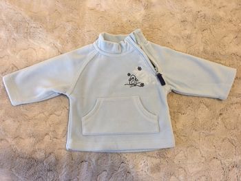 Pull polaire bleu ciel - Tex Baby - 3 mois