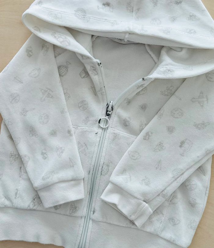 Veste à capuche taille 1-2 ans 76-84 cm - photo numéro 2
