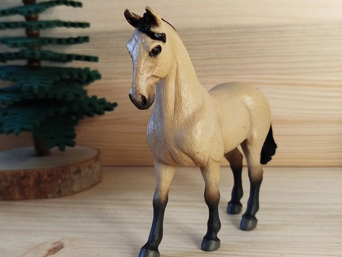 PAPO cheval beige et noir Figurine animal équidé - photo numéro 3