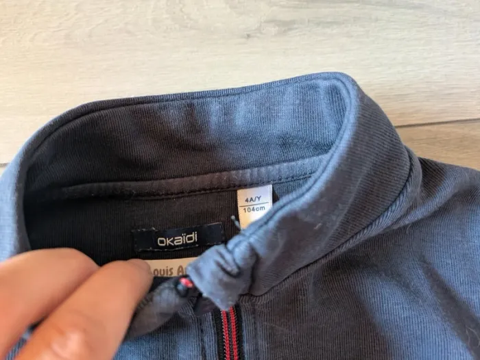 Veste bleu et rouge Okaïdi 4 ans - photo numéro 2