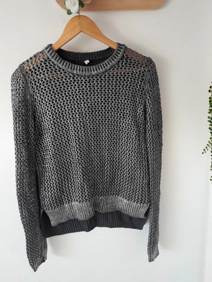 Pull gris argentés Taille XS Neuf🌿💝 - photo numéro 4