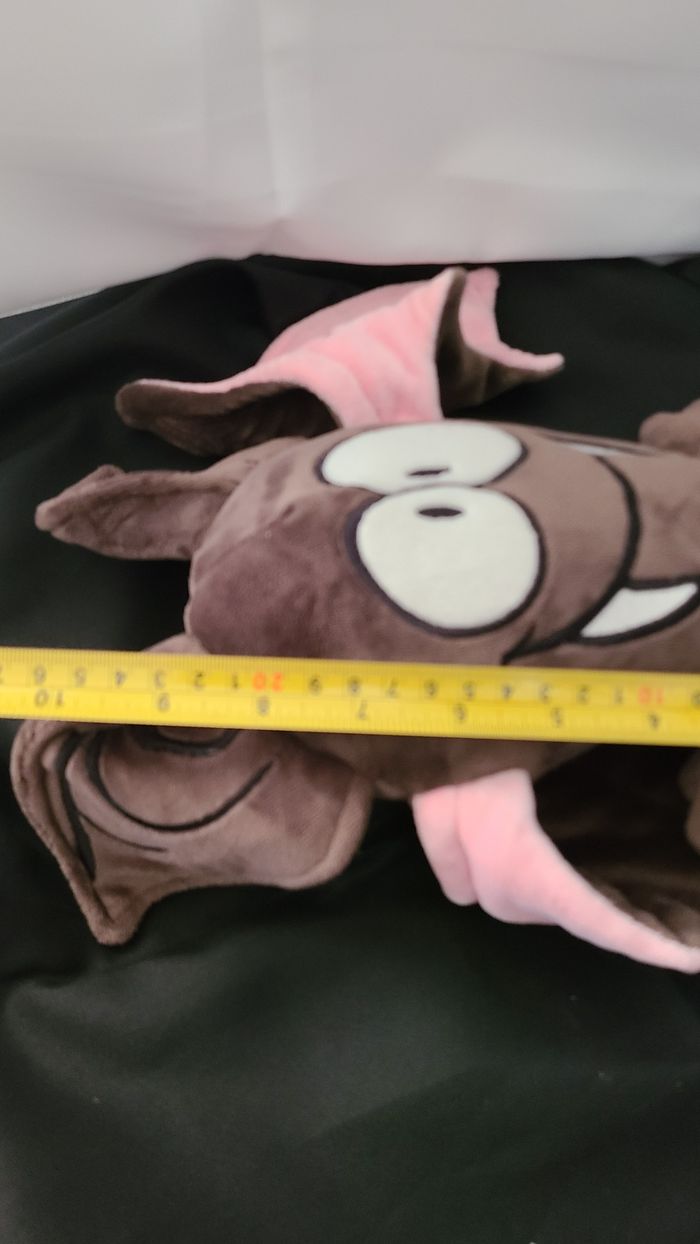 peluche chauve souris brune rose heritage awali - photo numéro 2