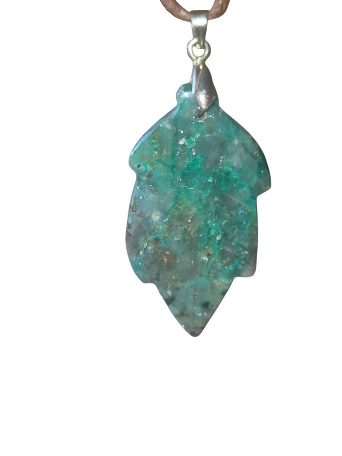 Pendentif chrysocolle pierre naturelle lithotherapie - photo numéro 8
