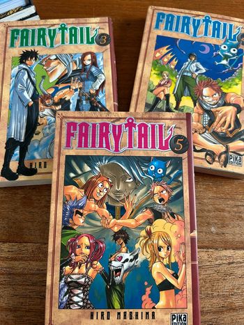 Lot de 3 mangas fairytail