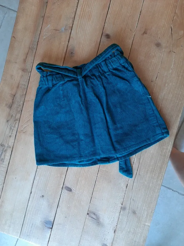 Jupe velour vert - photo numéro 4