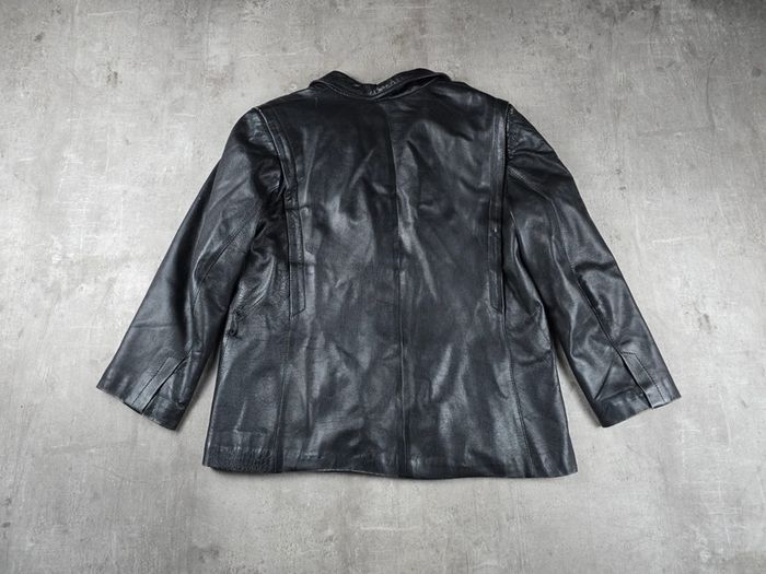 Veste cuir vintage noir homme taille 42 bon état - photo numéro 14
