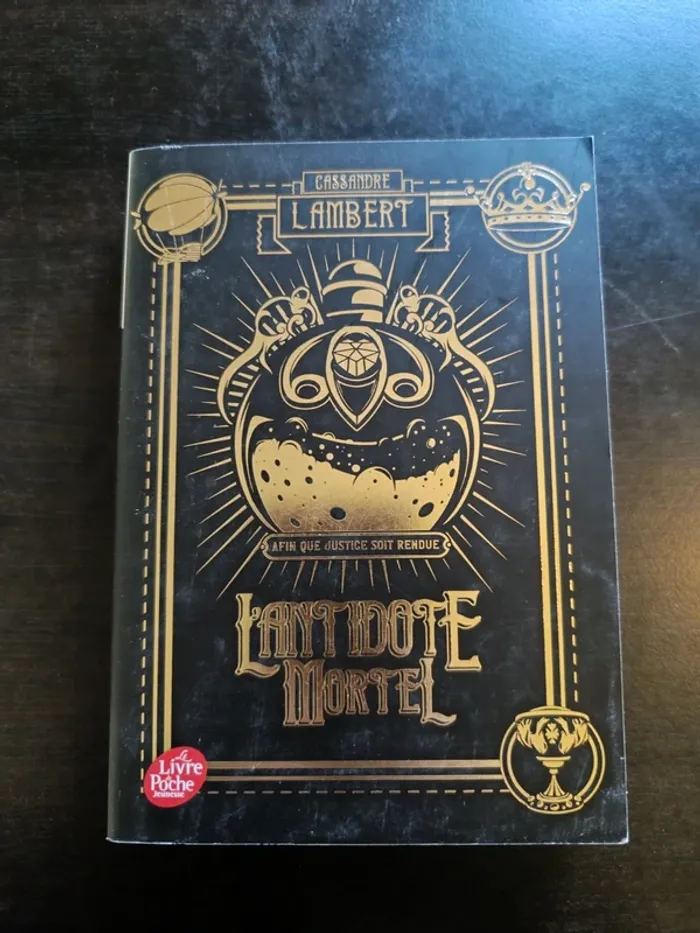 Livre L'ANTIDOTE MORTEL - Cassandre Lambert - photo numéro 1