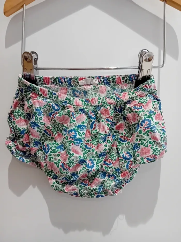 Robe d'été fleurie + culotte bloomer - photo numéro 3