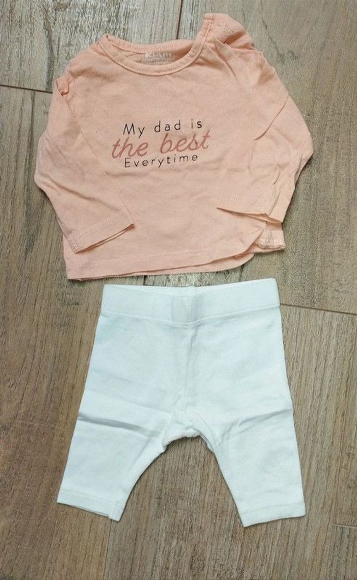 Ensemble t-shirt manches longues et legging Kiabi