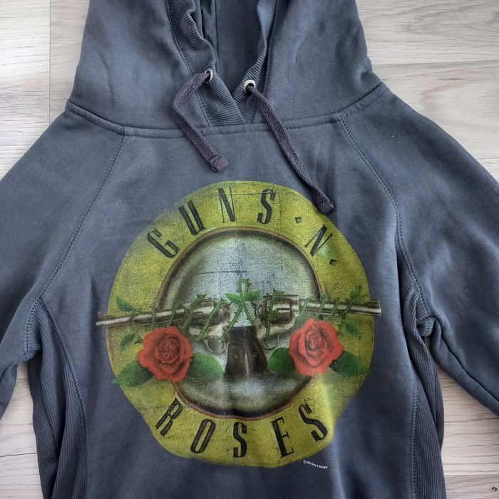 Sweat à capuche gris foncé imprimé NewLook taille 38 - photo numéro 3