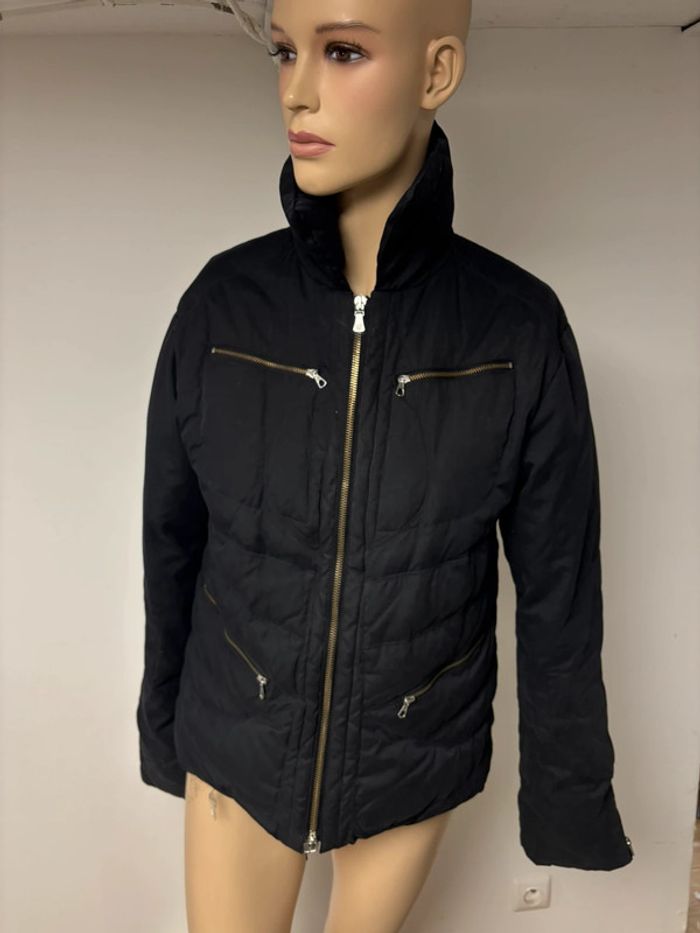 Blouson matelassés noir Versace