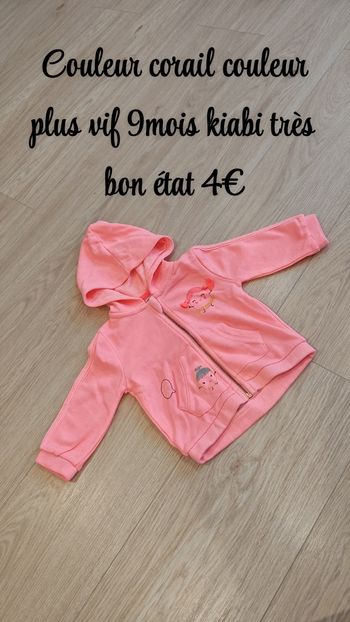 Pull a zippe Kiabi 9mois 