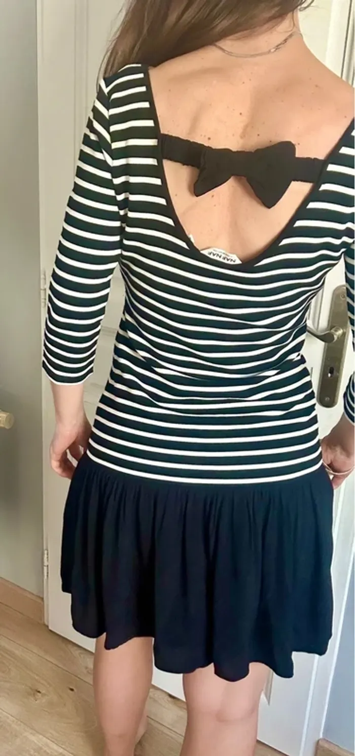 Robe patineuse rayée Naf Naf – Taille 36 (S) - photo numéro 4