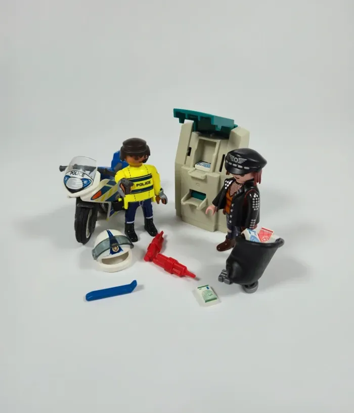 Playmobil Policier à moto et voleur - photo numéro 5