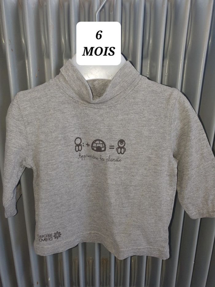 Maillot t-shirt sous pull 6mois