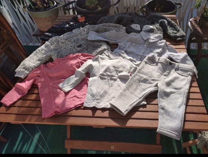 Ensemble 2 pulls pilou, bombers, chemise, t-shirt manches longues, sous-pull, pantalon chaud, Tex baby