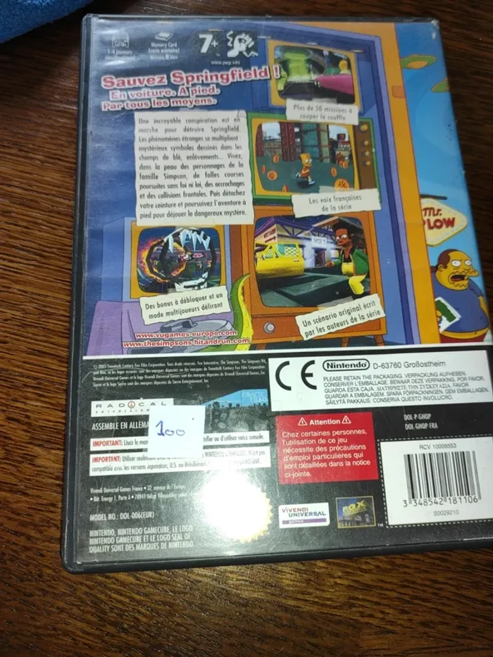 Simpsons nintendo GameCube - photo numéro 2